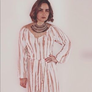 Tie Die Cotton Maxi Dress